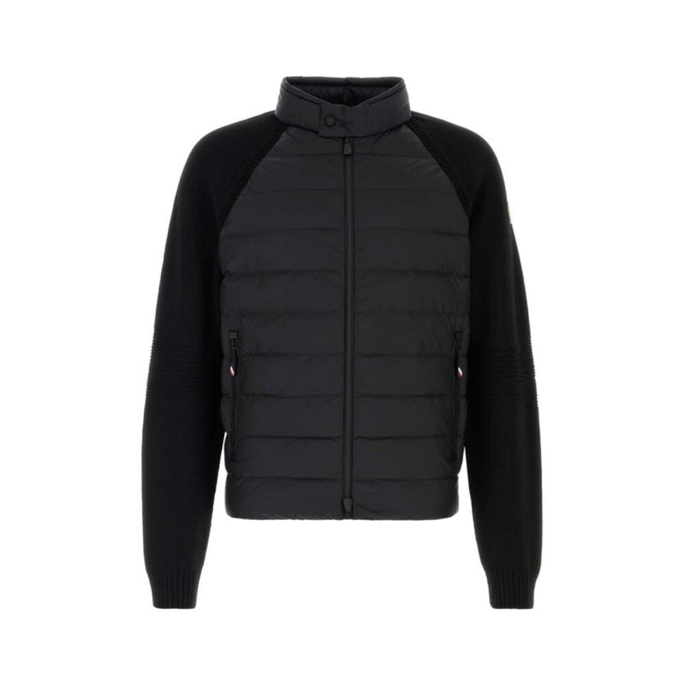 Moncler Grenoble Men Black Wool Blend Jacket
